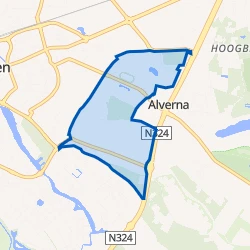 Kaart van Verspreide huizen Valendries