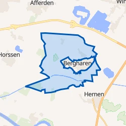 Kaart van Verspreide huizen Bergharen