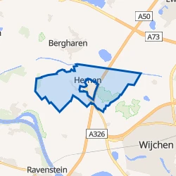 Kaart van Verspreide huizen Hernen