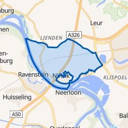 Kaart van Verspreide huizen Niftrik