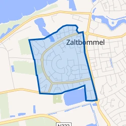 Kaart van Zaltbommel Spellewaard