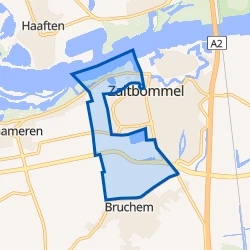 Kaart van Verspreide huizen Westzijde