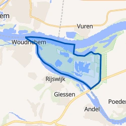 Kaartje van Verspreide huizen in het Munnikenland