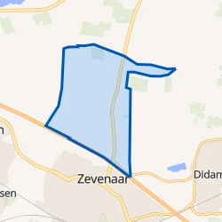 Kaart van Zevenaars Broek