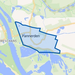 Kaart van Pannerden