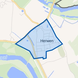 Kaart van Herwen