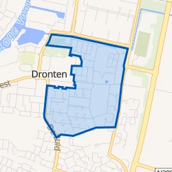 Kaart van Oud-Dronten