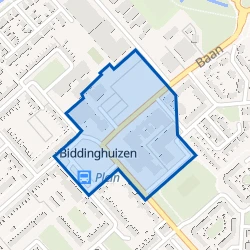 Kaart van Centrum Biddinghuizen