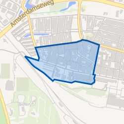 Kaart van Bloemenbuurt-West
