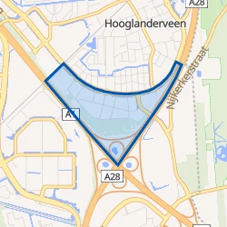 Kaartje van Bedrijventerrein Vathorst-Zuid