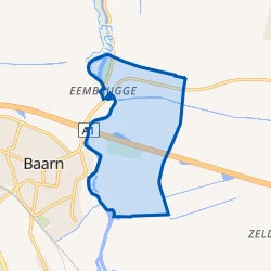 Kaart van Eemland waaronder Eembrugge