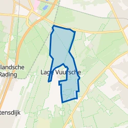 Kaart van Verspreide huizen Lage Vuursche