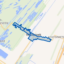Kaart van Westbroek Kern