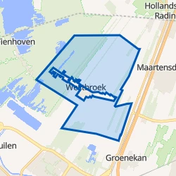 Kaart van Westbroek Buitengebied