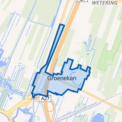 Kaart van Groenekan Kern