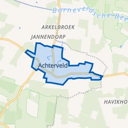 Kaart van Kern Achterveld