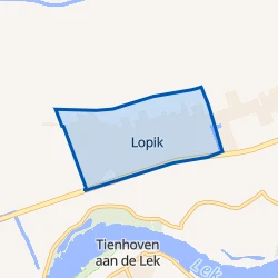 Kaart van Lopik-Dorp