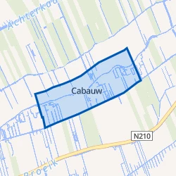 Kaart van Cabauw