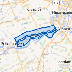 Kaart van Langs de Lekdijk Lopikerwaard