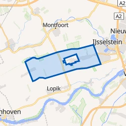 Kaart van Benschop Boveneind-Benedeneind
