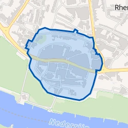 Kaart van Rhenen Binnenstad