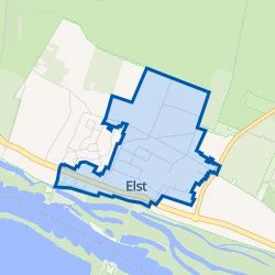Kaart van Elst Centrum