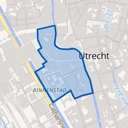 Kaart van Lange Elisabethstraat, Mariaplaats en omgeving