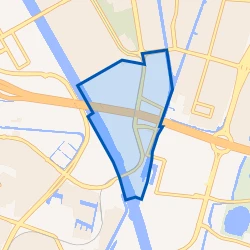 Kaart van Bedrijvengebied Kanaleneiland