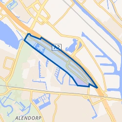 Kaartje van Bedrijventerrein De Wetering