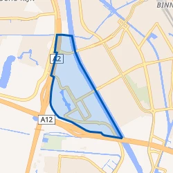 Kaartje van Bedrijvengebied Papendorp