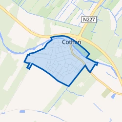 Kaart van Cothen