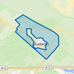 Kaartje van Verspreide huizen Austerlitz