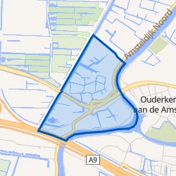 Kaart van Buurt over Ouderkerk