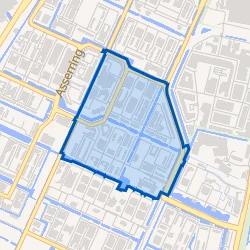 Kaart van Theaterbuurt