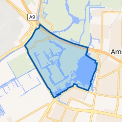 Kaartje van Amsterdamse Bos Zuid