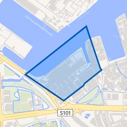 Kaartje van Minervahaven-Noordwest