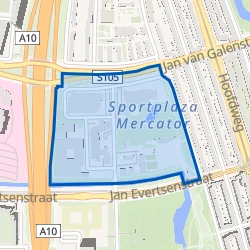 Kaartje van Mercatorpark