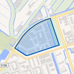 Kaartje van Bedrijvencentrum Osdorp