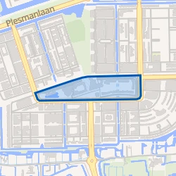 Kaart van Belgiëplein e.o.