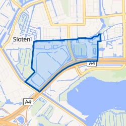 Kaart van Sloterweg e.o.