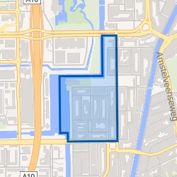 Kaart van Westlandgrachtbuurt