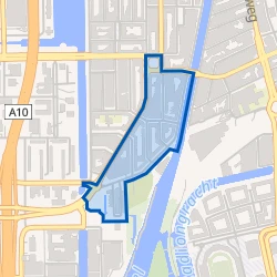 Kaart van Aalsmeerwegbuurt-Oost