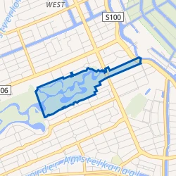Kaartje van Vondelpark-Oost