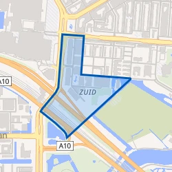 Kaart van Kop Zuidas