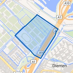 Kaartje van Sportpark Voorland