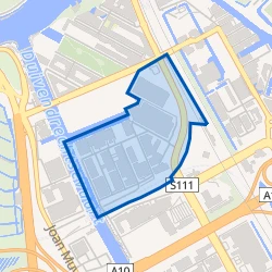 Kaartje van Amstelkwartier-Zuid