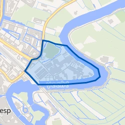 Kaartje van Bedrijventerrein Nijverheidslaan