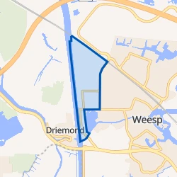 Kaart van Bedrijventerrein-Noord Weesp