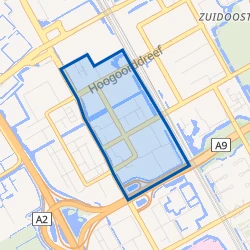 Kaart van Amstel III deel A/B-Noord