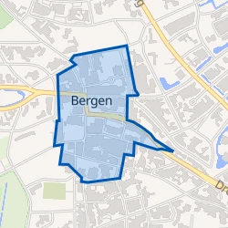 Kaart van Bergen-Centrum
